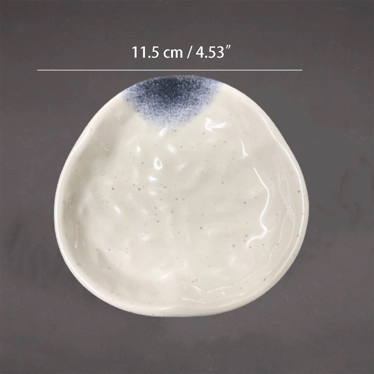 Dark Blue Ombre Hammered Pattern Melamine Small Plate (PY4002K) - Chefcoca