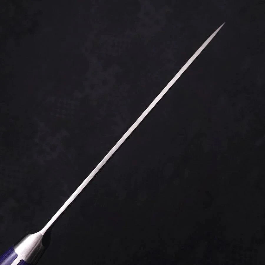 MUSASHI VG-10 Tsuchime Damascus Western-Blue Handle 135mm (148-135) - Chefcoca