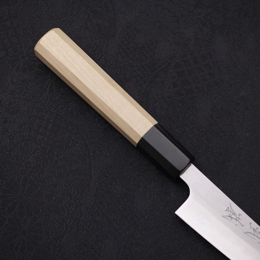MUSASHI Petty White steel #1 Polished Buffalo Magnolia Handle 135mm (285-135) - Chefcoca