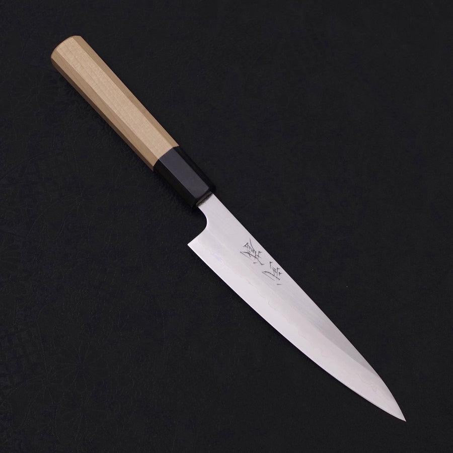 MUSASHI Petty White steel #1 Polished Buffalo Magnolia Handle 135mm (285-135) - Chefcoca