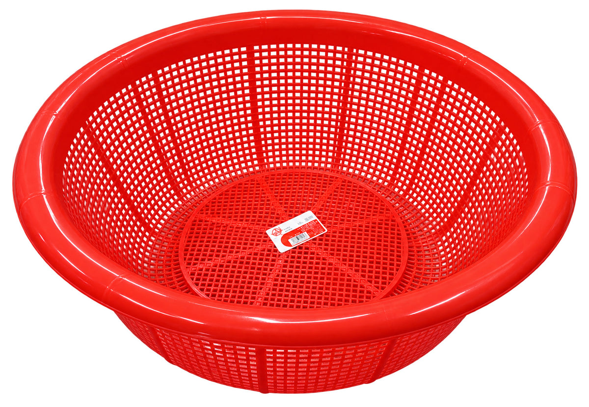 CHEFCO, Red Round Plastic Wash Basket,41cm