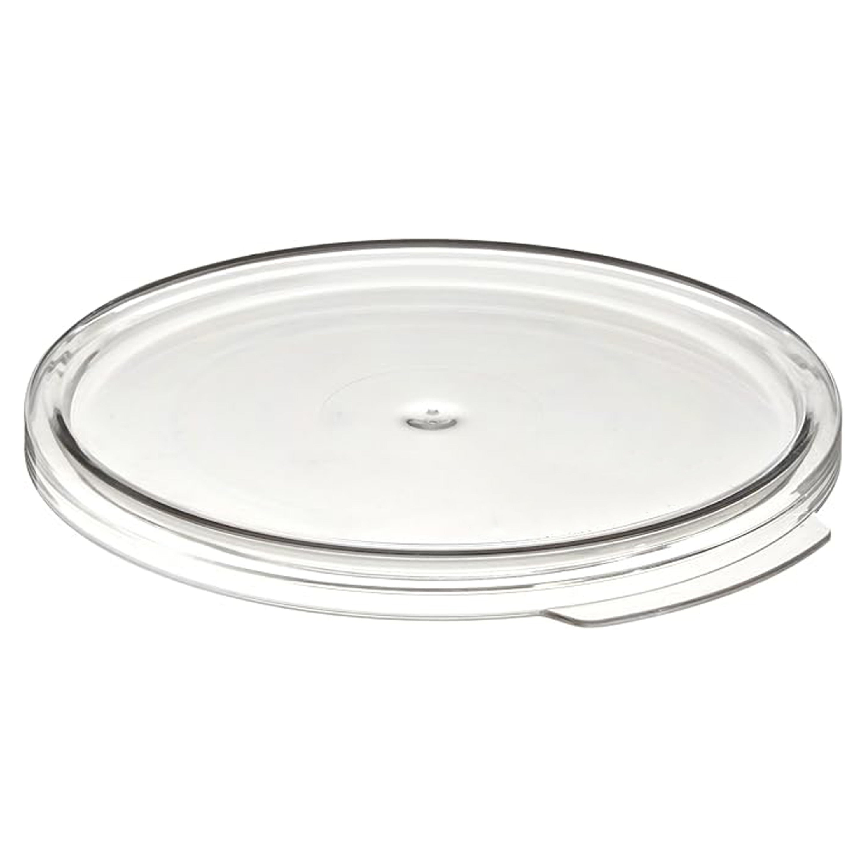 Sub-equip, Round Lid Cover for 12, 18 & 22 Qt Containers, Clear - Chefcoca