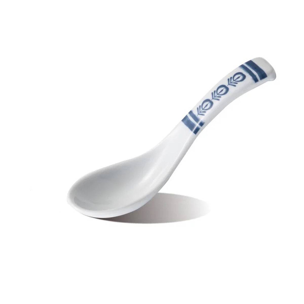 Melamine Spoon with Blue Vine Pattern (S-07BV) - Chefcoca
