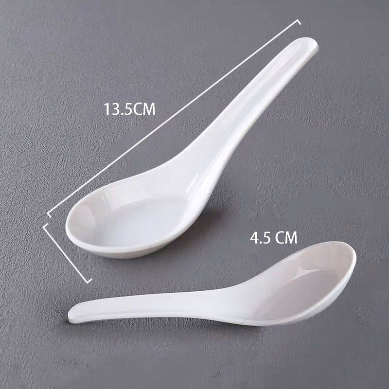 White Melamine Soup Spoon (S151/9029)