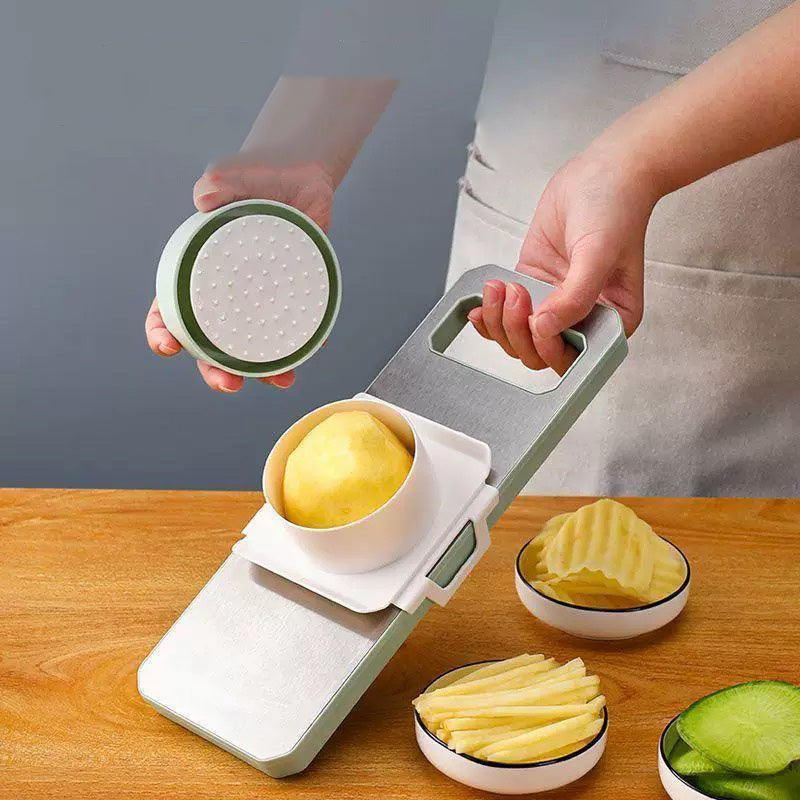 Vegetable Slicer, Multifunctional Grater Cheese Grater Kitchen Vegetable Chopper Cut Set For Lemon Vegetable Slicer Multi Potato Chip (SBG-5) - Chefcoca