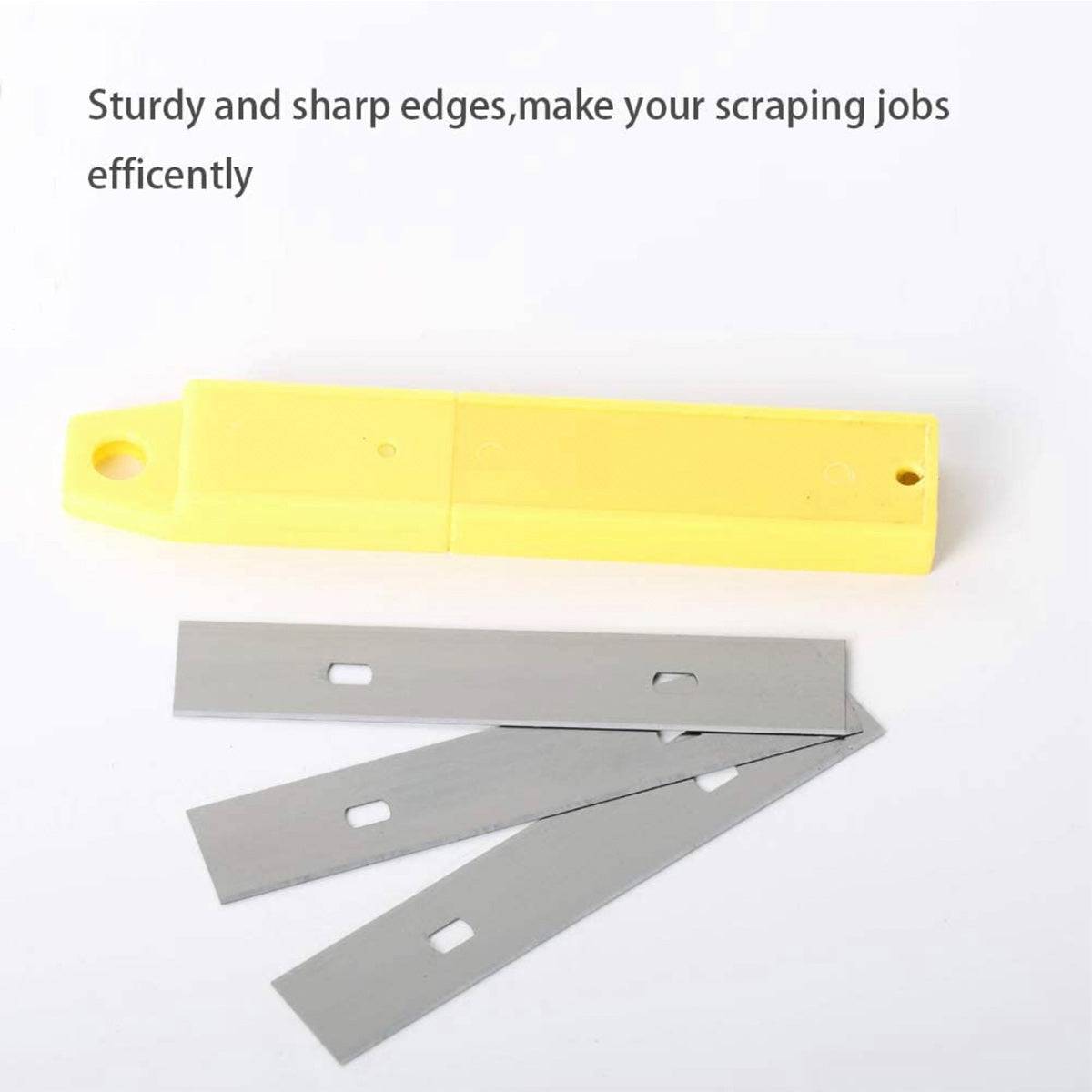 4" Economy Grill Scraper Replacement Blades, Pack of 10 (S/S) - Chefcoca