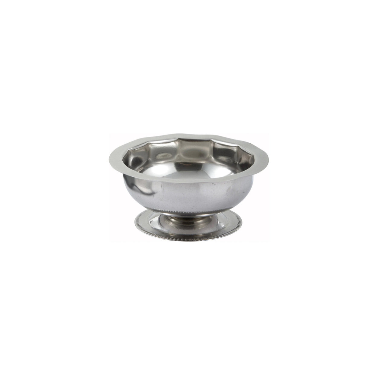 SD-3 Sherbet Dish, 3-1/2oz, Stainless Steel - Chefcoca
