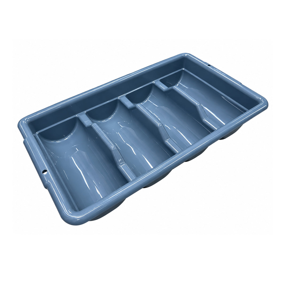 SE-4C-G, 4-Compartment Plastic Cutlery Box, Grey