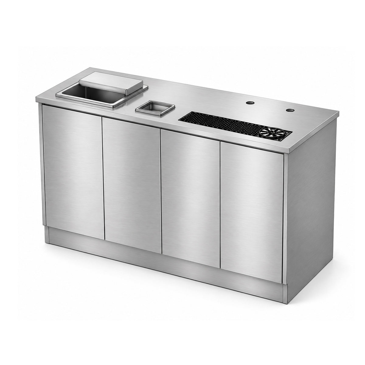 SE-CES723035, 304 Stainless steel, 72" Coffee & Espresso Workstation 72" x 30.00" × 35.00"