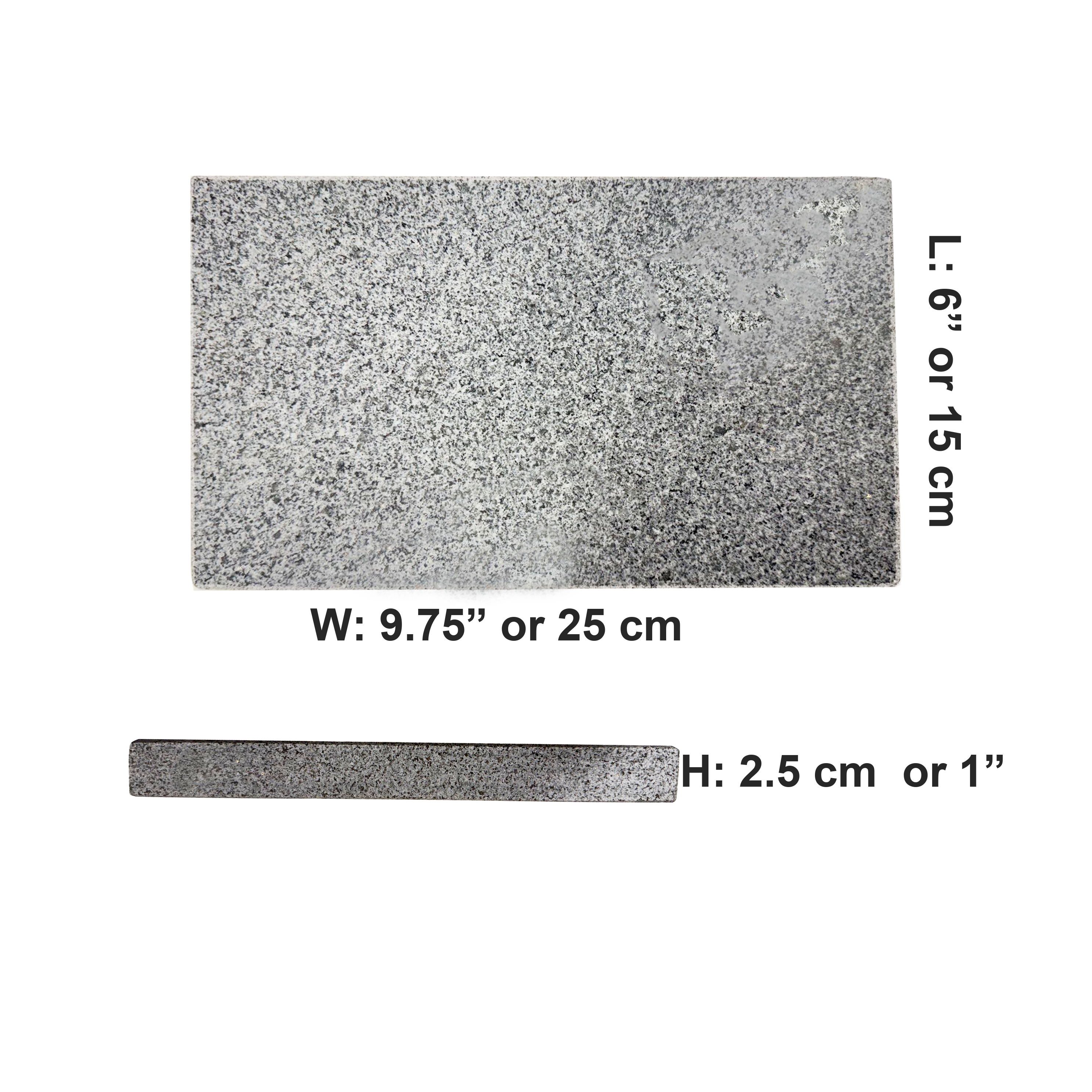 Chefco SG-1525, Rectangular store plate with stainless steel stand - Chefcoca