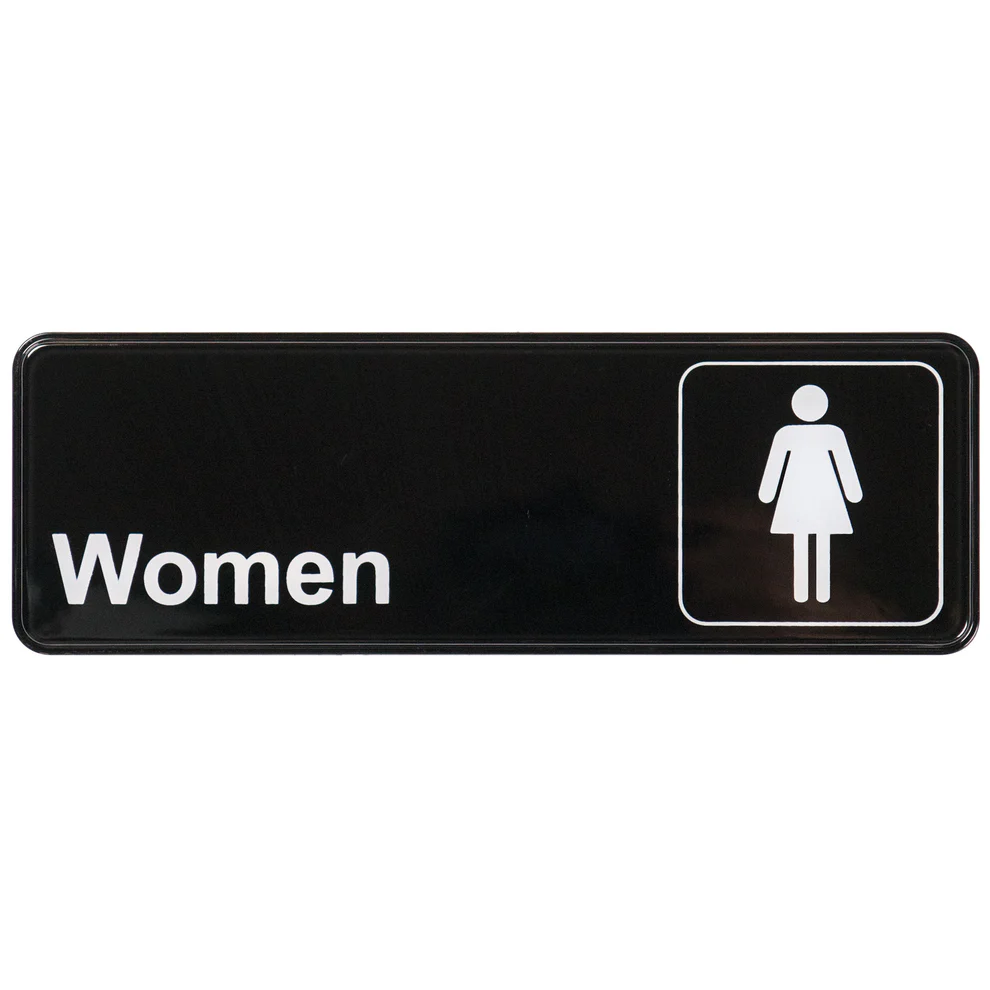 SGN-312 - Information Signs, 9"W x 3"H - Women - Chefcoca