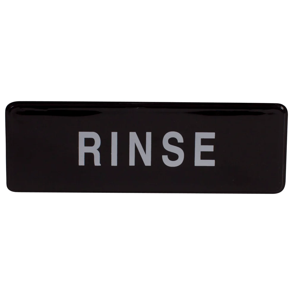 SGN-327 - Information Signs, 9"W x 3"H - - Rinse - Chefcoca