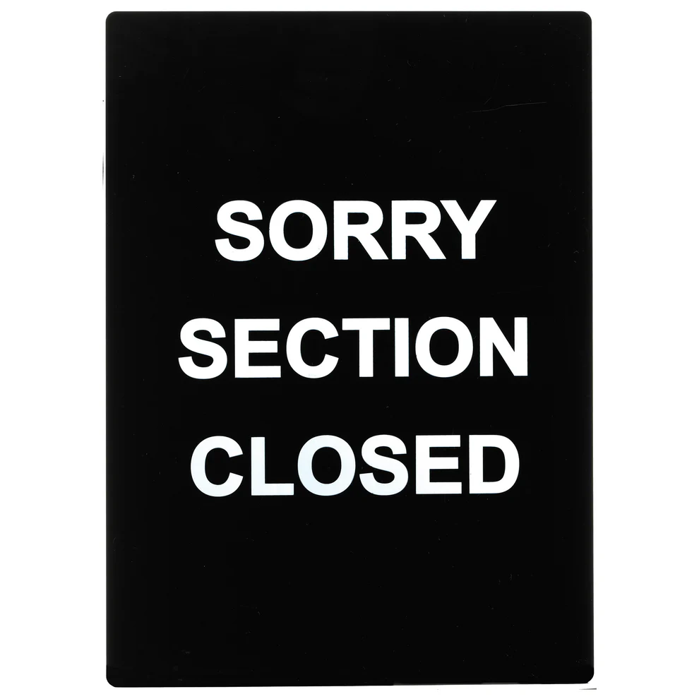 SGN-804 - Stanchion Frame Sign - Sorry Section Closed - Chefcoca