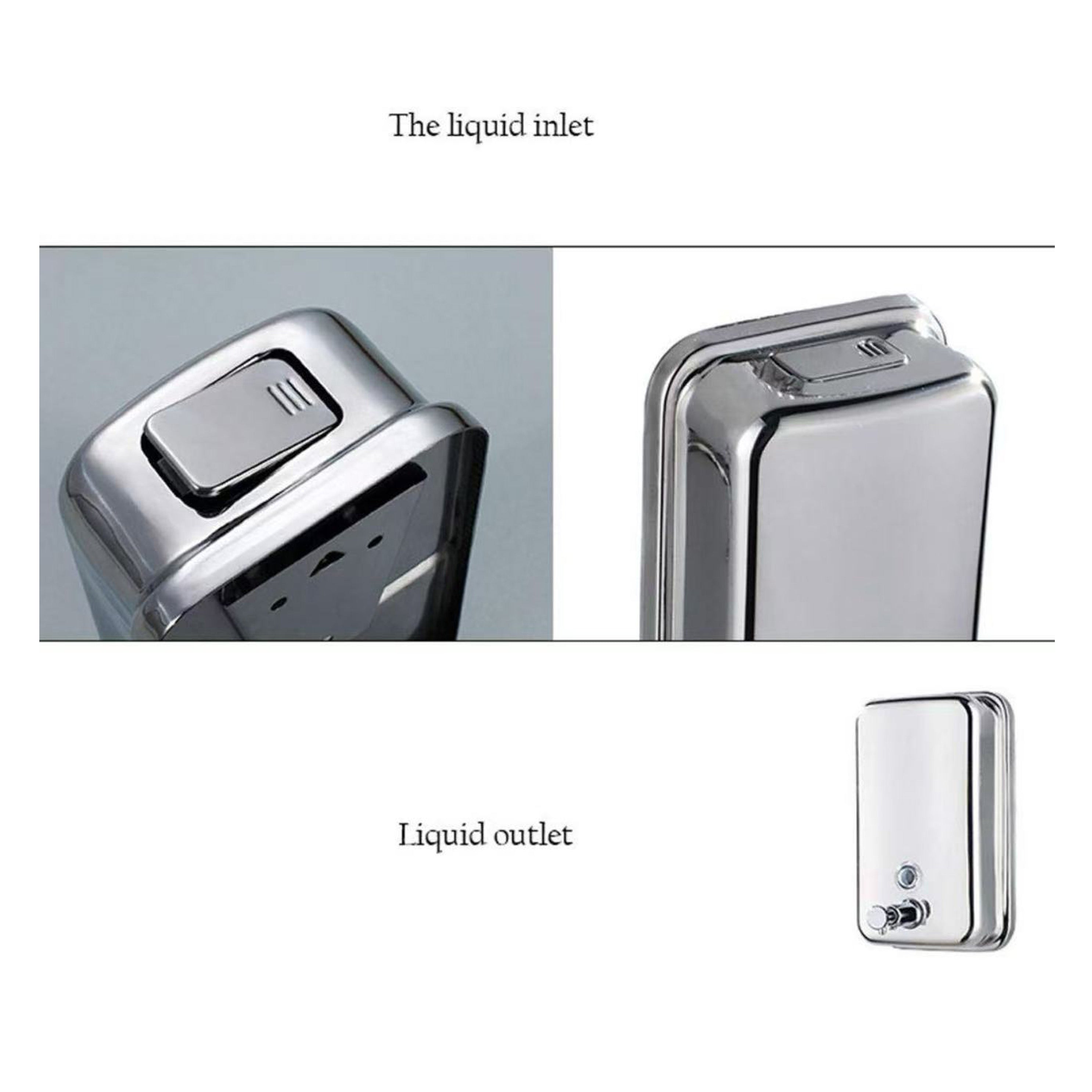 Chefco, 1000ML Stainless steel Manual Liquid Soap Dispenser (M-1619)