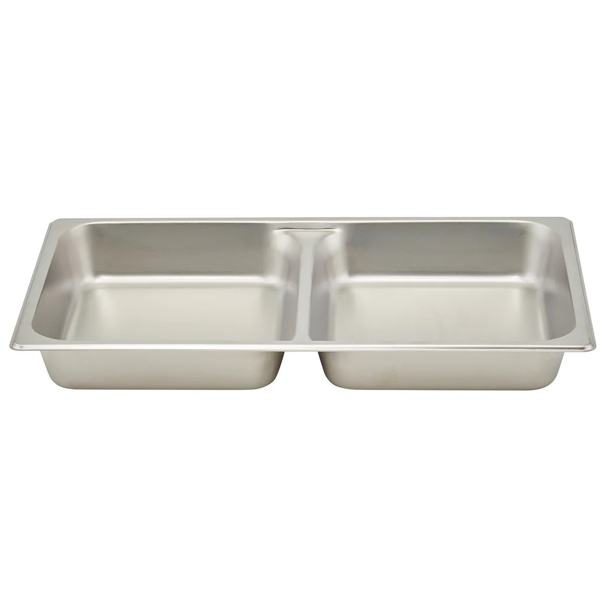 SPFD2 - Divided Food Pan, Full-size, 2-1/2", Stainless Steel - Chefcoca