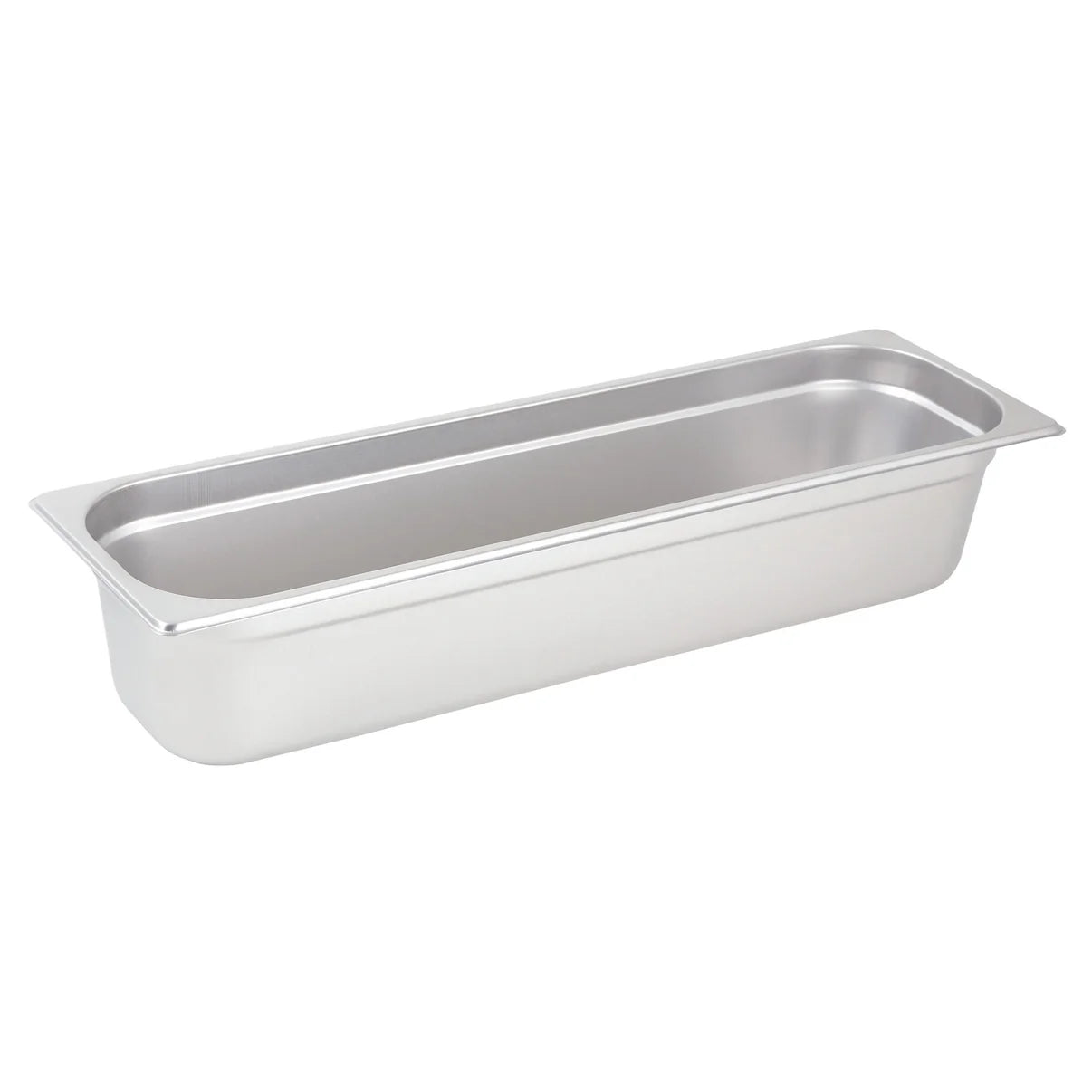 Anti-Jam Half Long Steam Pan, 25 Gauge Stainless Steel, 4" Deep - Chefcoca