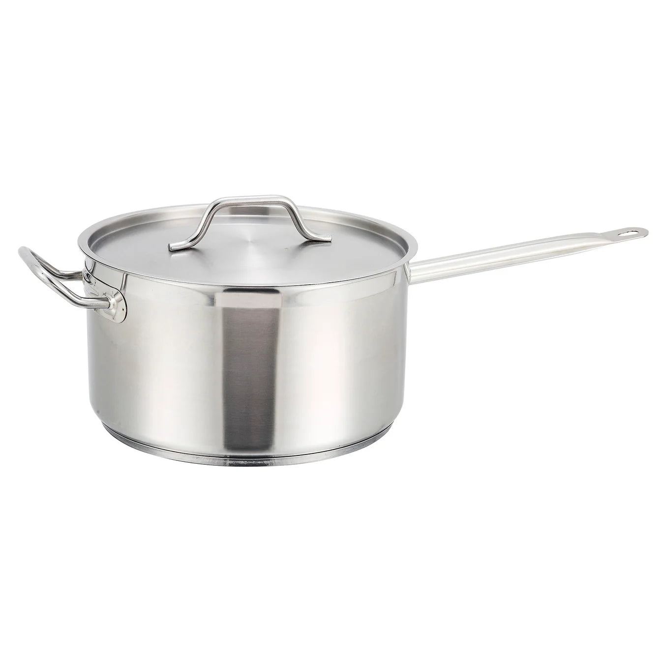 SSSP-10 - Stainless Steel Sauce Pan with Cover - 10 Quart - Chefcoca