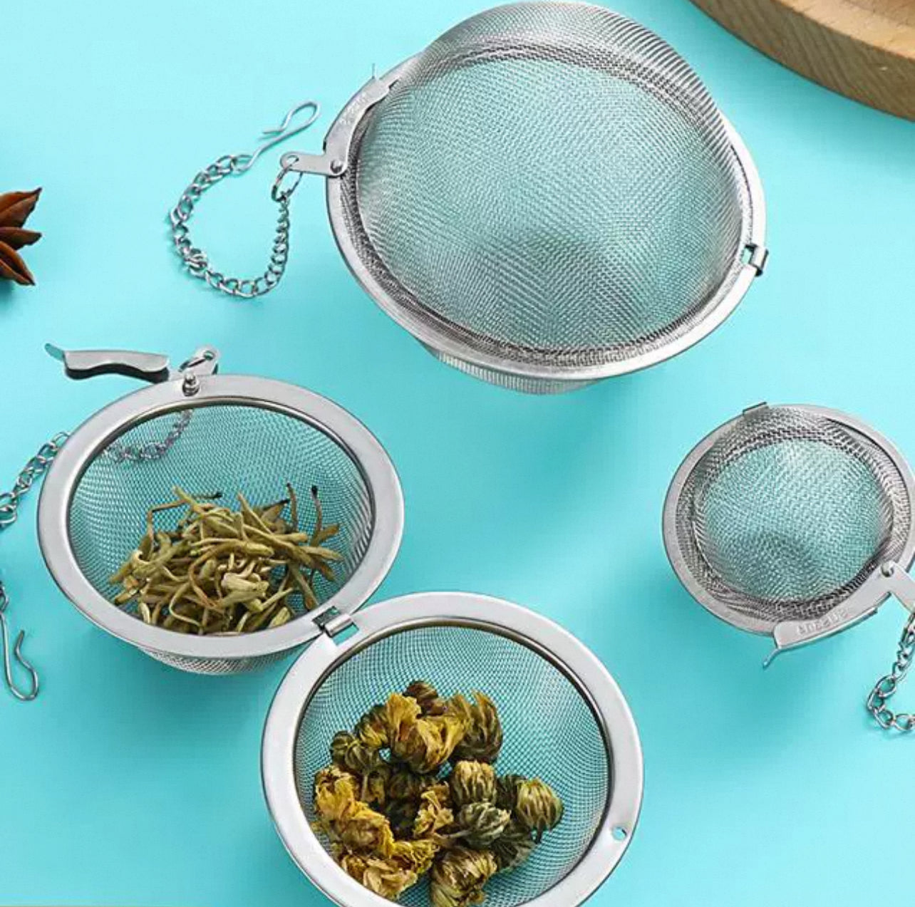 STB-5,Tea Infuser Ball, stainless steel 2" - Chefcoca