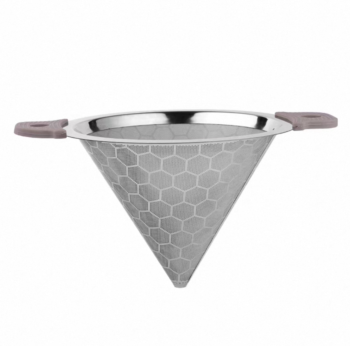 Fine Mesh Tea Filter cup Holder with Double Handle (STB-23B) - Chefcoca