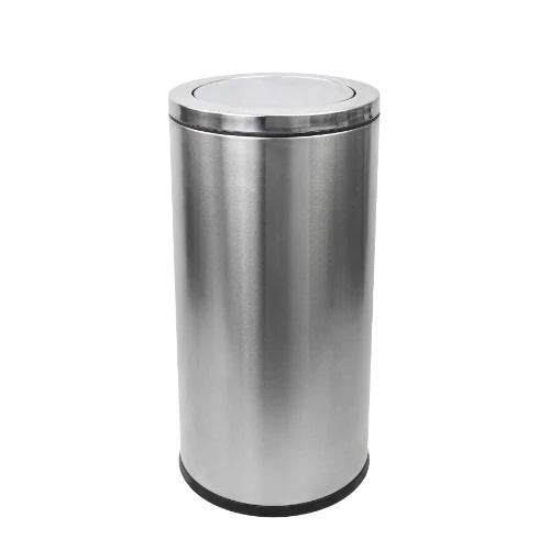 Stainless Steel Round Trash Can with Swing Top( STC-380) - Chefcoca
