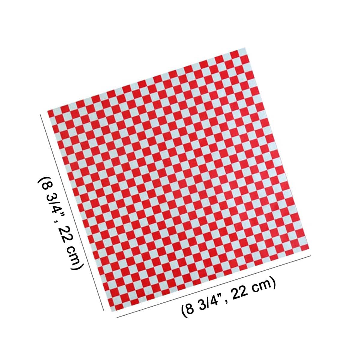 Wrap Paper, Red & White Greaseproof Sandwich Wrap Paper Deli Paper Wax Paper (200 Sheets) - Chefcoca