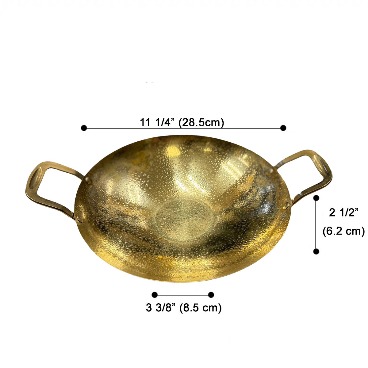 Alcohol pot Korean Ramen pot, Golden Serving Wok With Double handle - Chefcoca