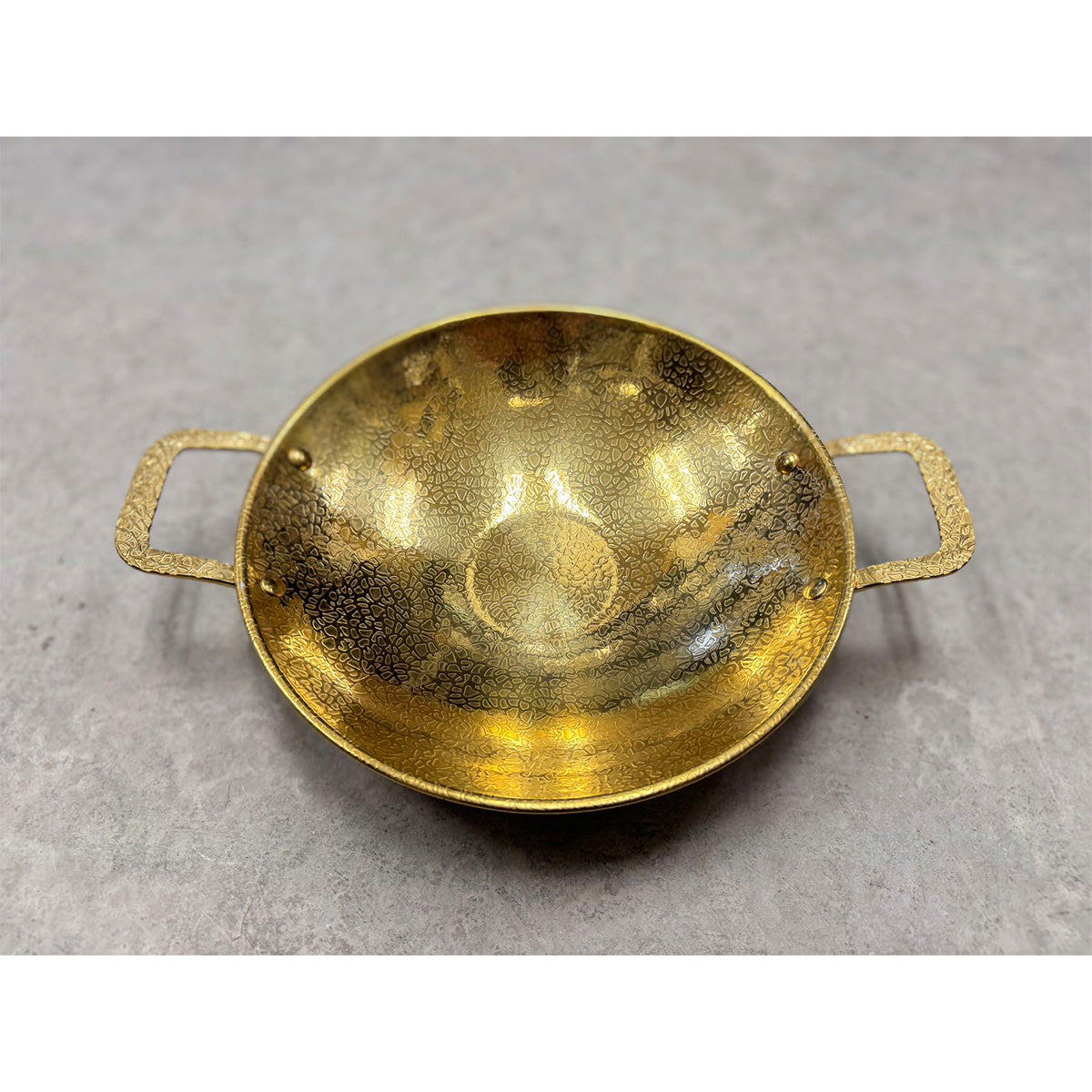 Alcohol pot Korean Ramen pot, Golden Serving Wok With Double handle - Chefcoca