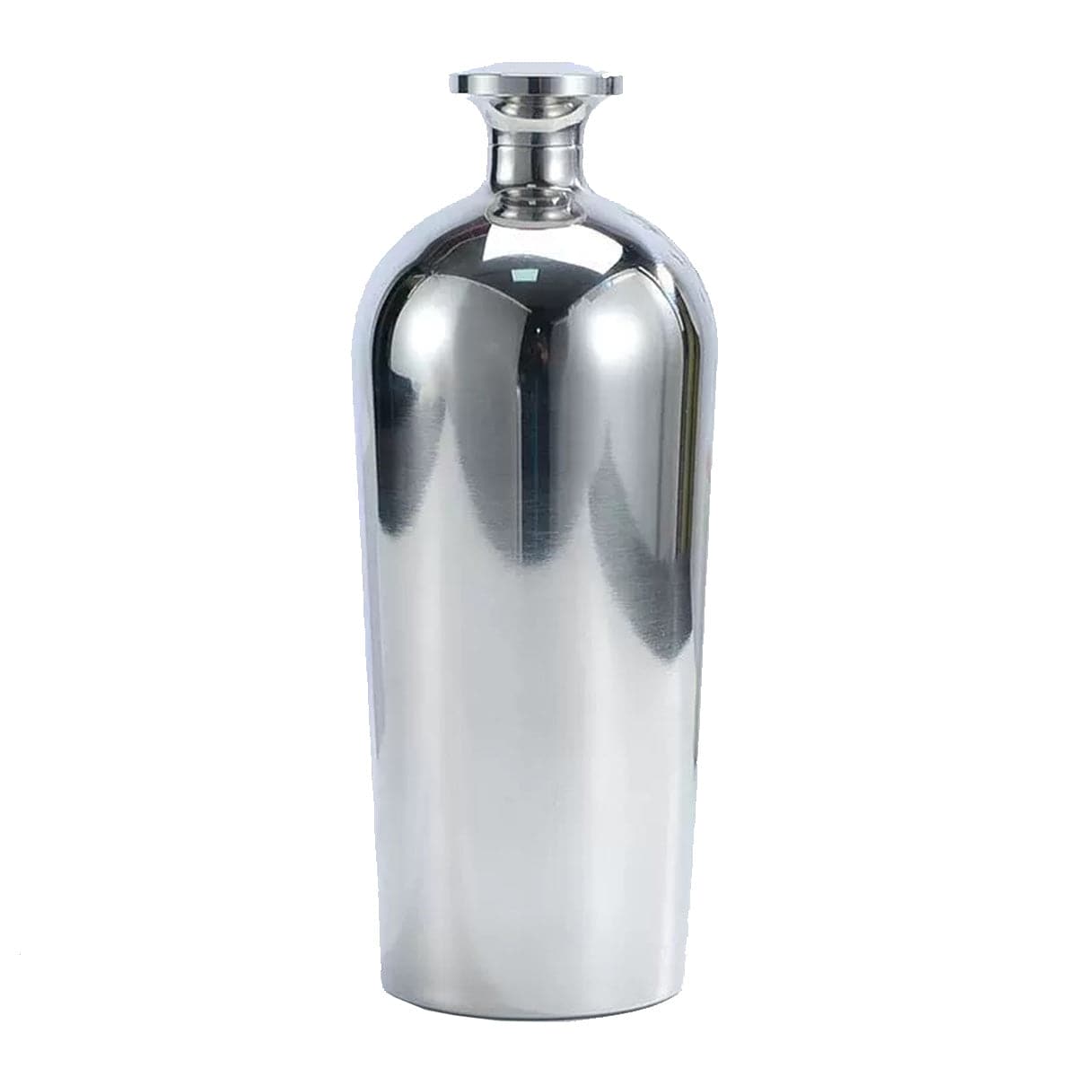304 Stainless Steel Wine bottle with lid, Silver, 500ML - Chefcoca