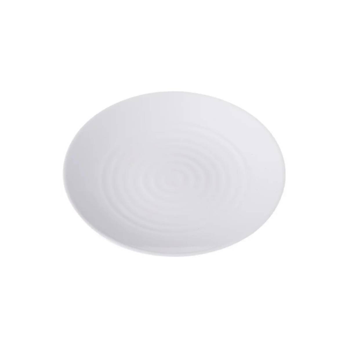 3 1/4" White Round Plate - Chefcoca