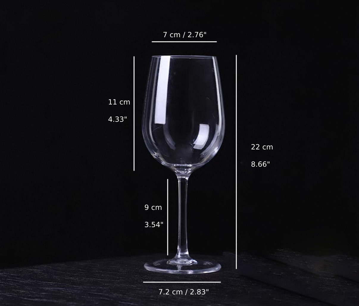 Wine Glass, 470ml (H7836) - Chefcoca