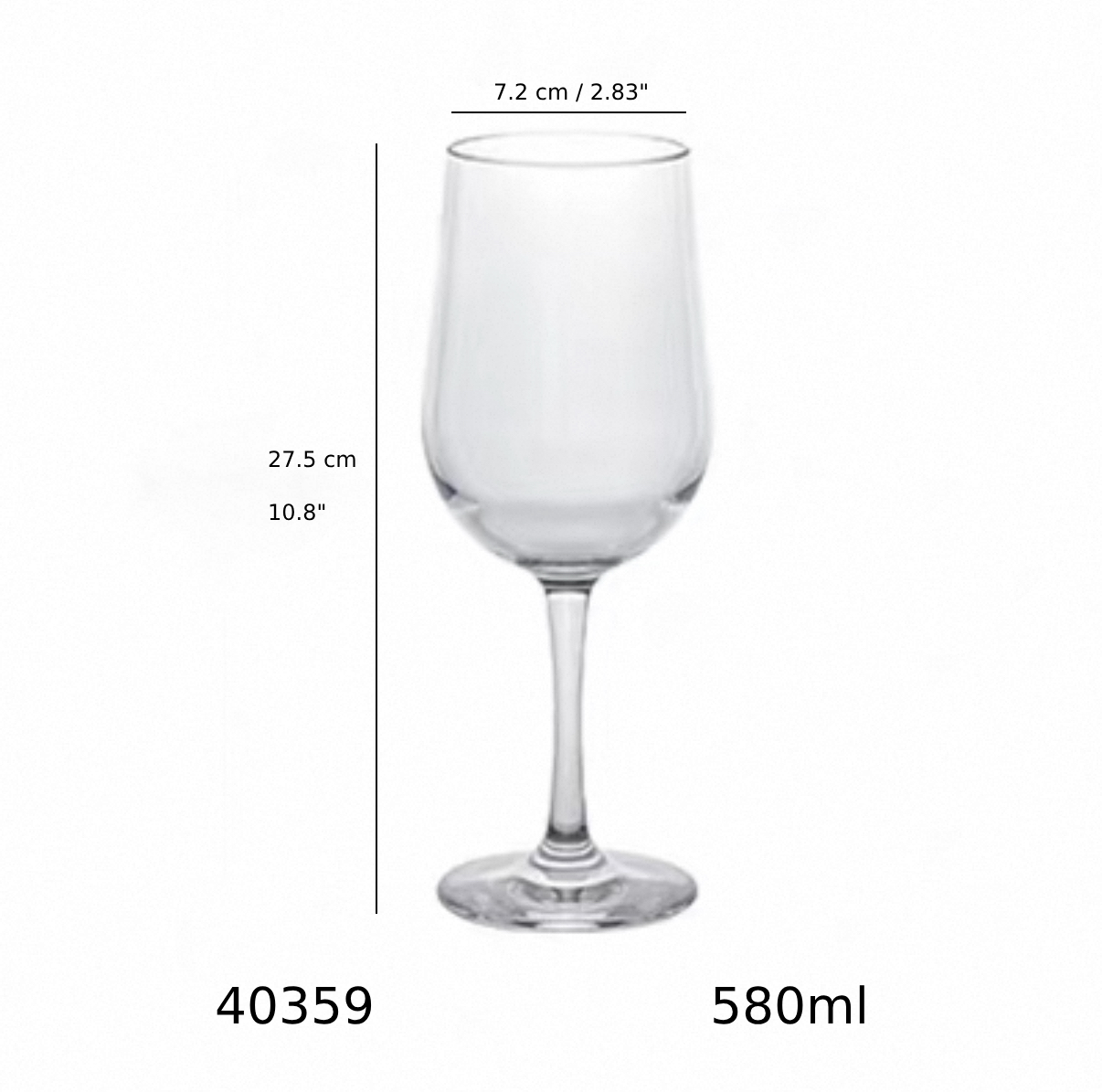 Napa Red Wine Glass, 580ml (440359) - Chefcoca