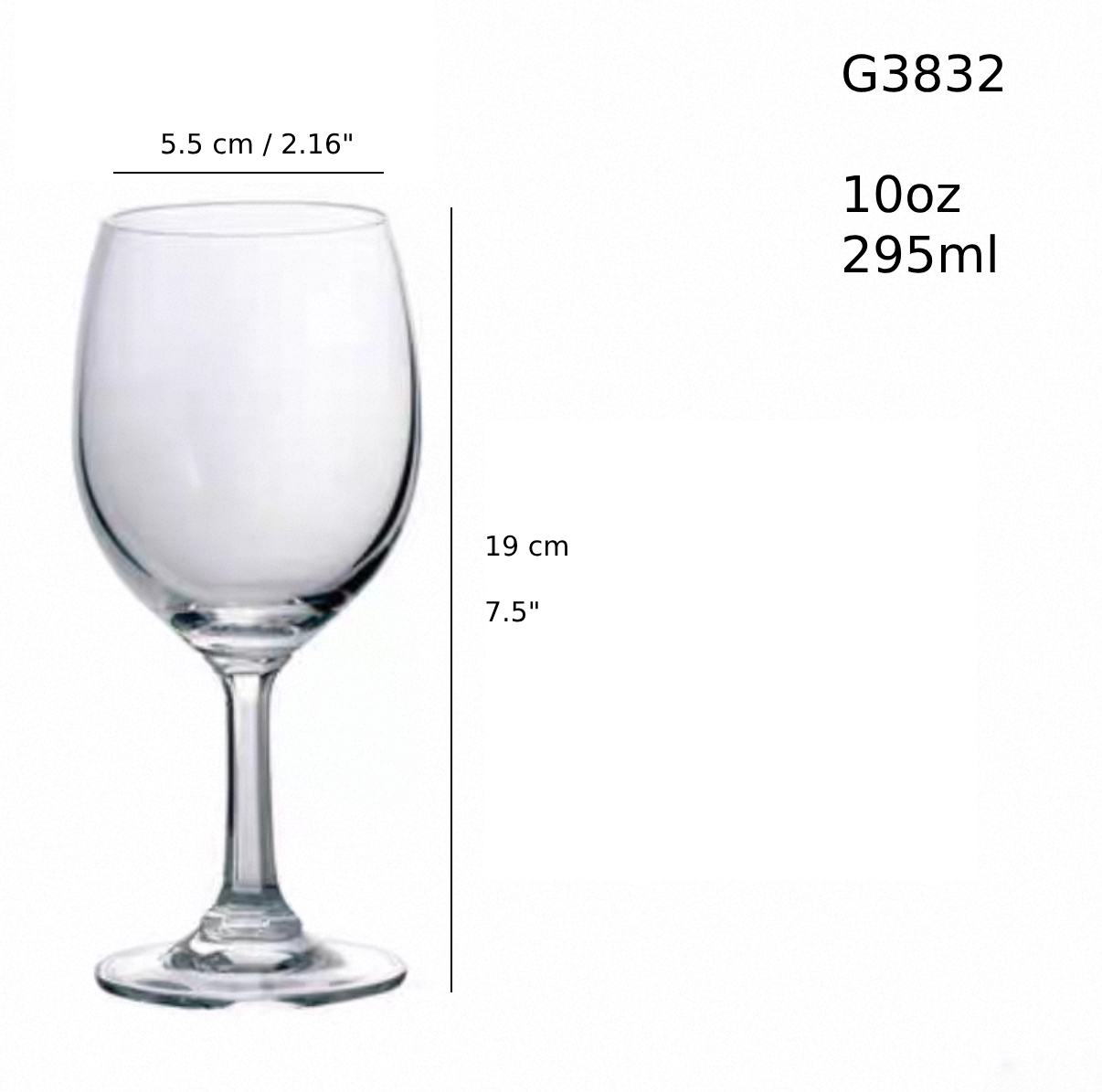 Libbey Sonoma Wine Glass, 10oz/295ml (G3832) - Chefcoca