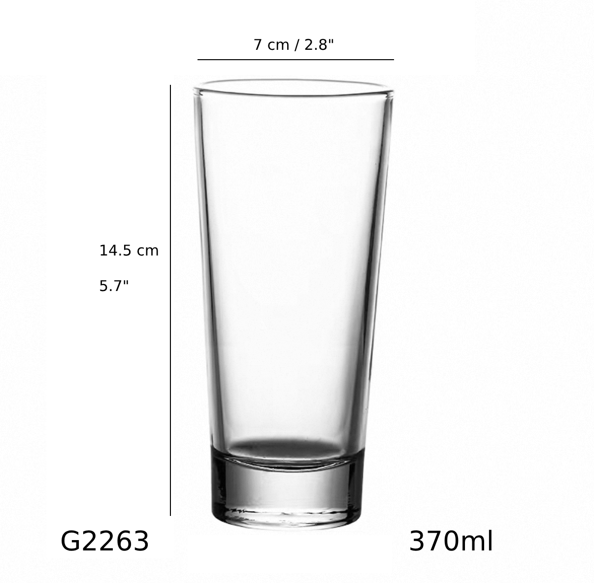 Libbey Embassy Multi-Purpose Glass, 370ml (G2263) - Chefcoca