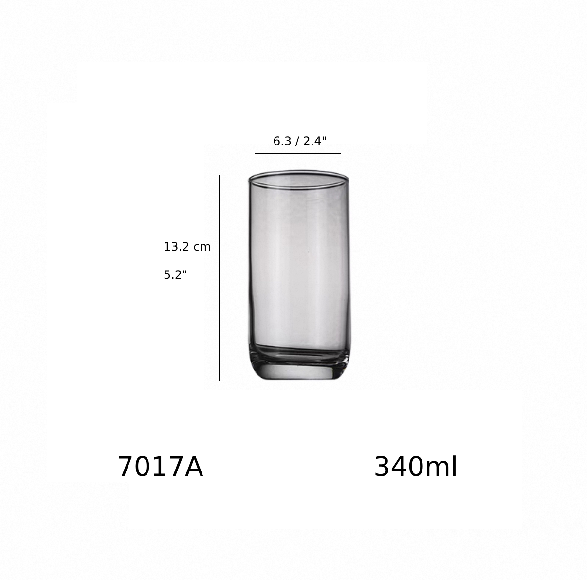 Drink Glass, 340ml (7017A) - Chefcoca