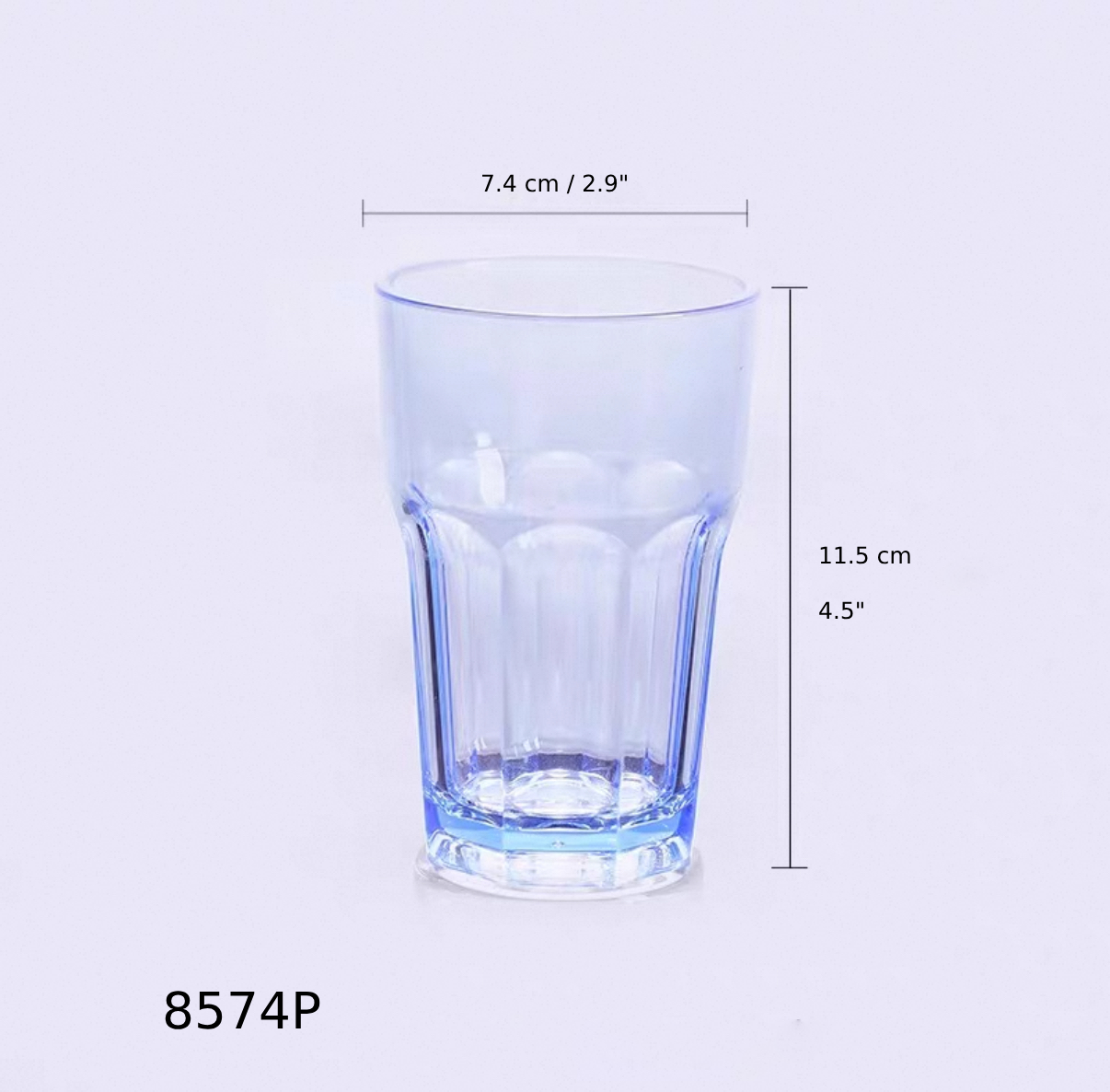 Blue Polycarbonate Water cup (8574P) - Chefcoca