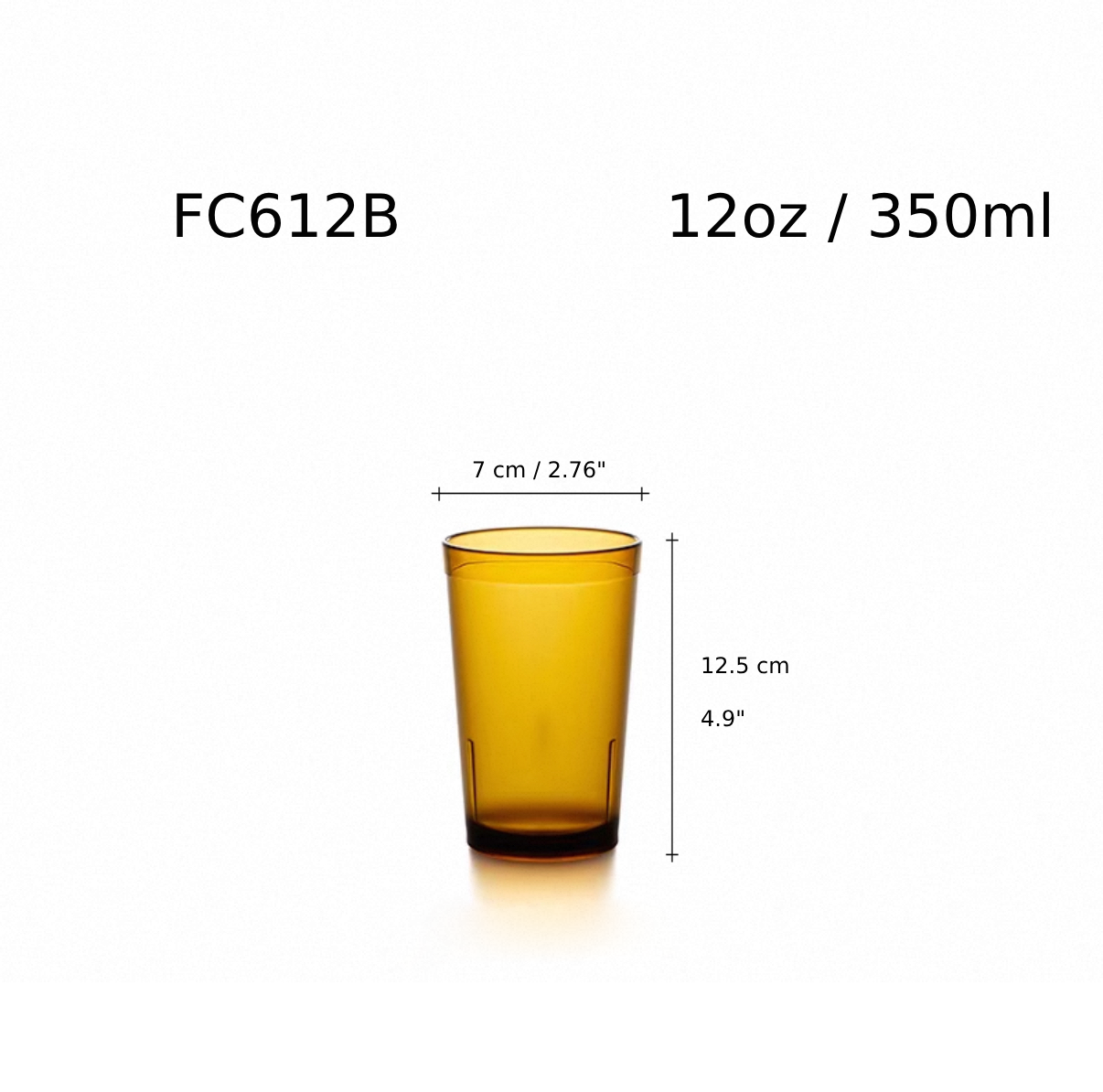 Brown Pc Cup, 12oz/350ml (FC612B) - Chefcoca