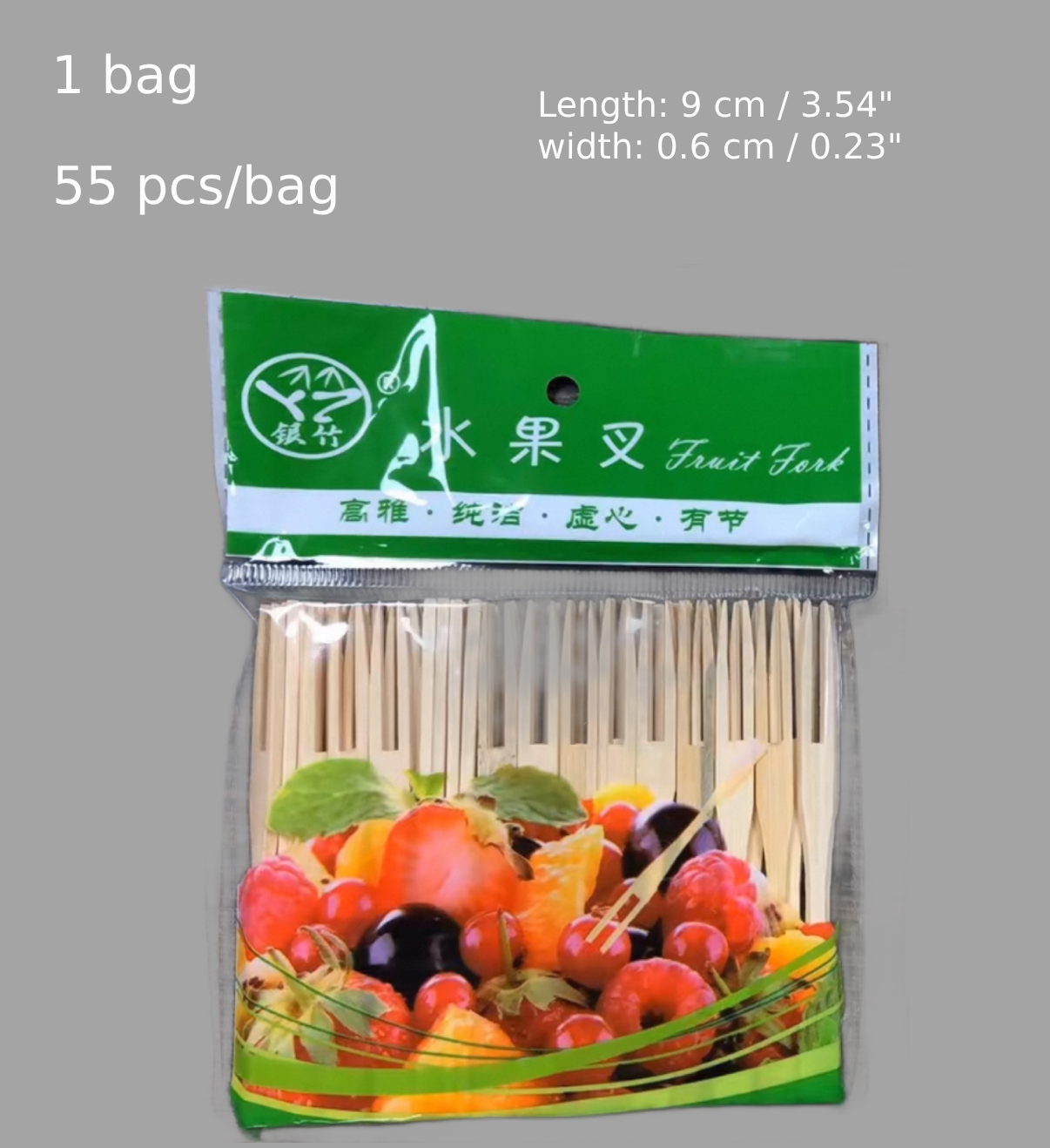 9cm Long Fruit Food Picks55pcs/bag, 10 bags/pack - Chefcoca