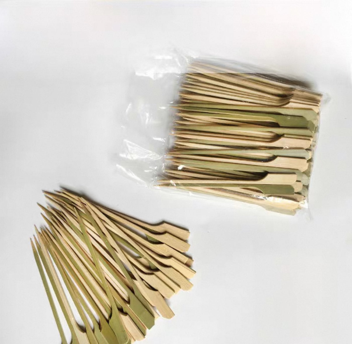 Flag Shaped Bamboo Skewers, 4.7"/12cm, 100pcs/pack (FBSK-12) - Chefcoca