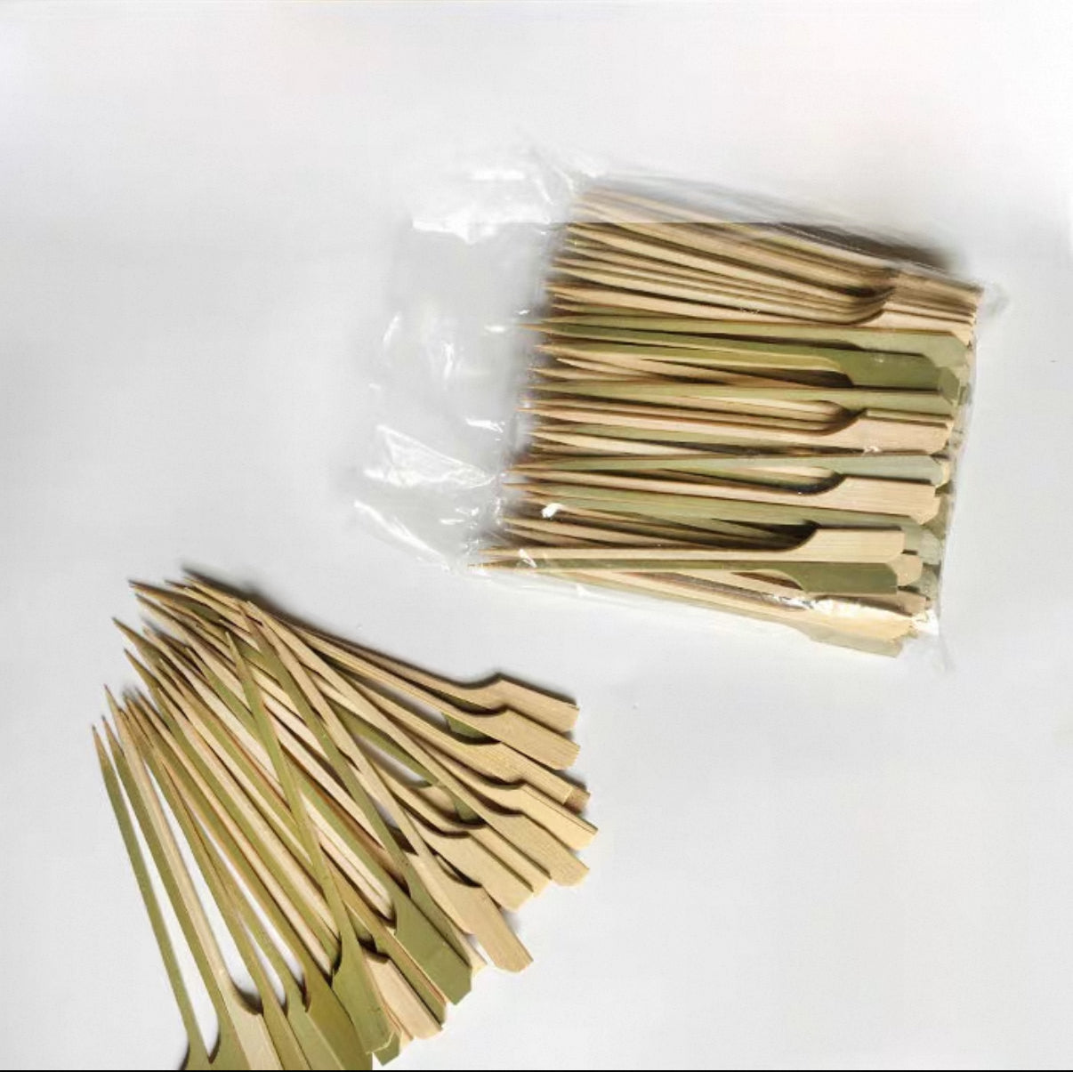 Flag Shaped Bamboo Skewers, 3.5"/9cm, 100pcs/pack (FBSK-9) - Chefcoca