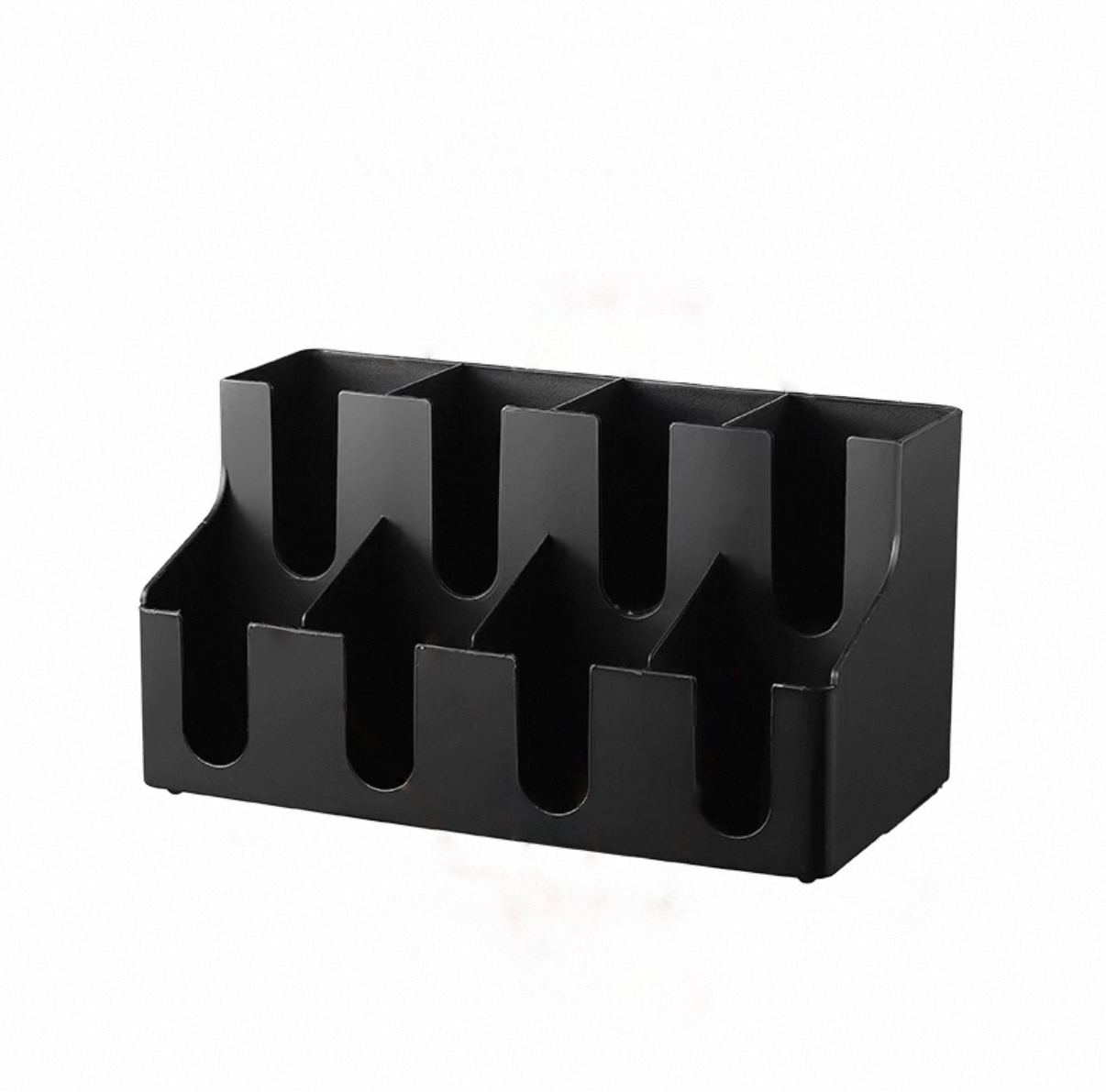 Chefco, Black Beverage Station Organizer, 8 Compartments (JD-86231) - Chefcoca