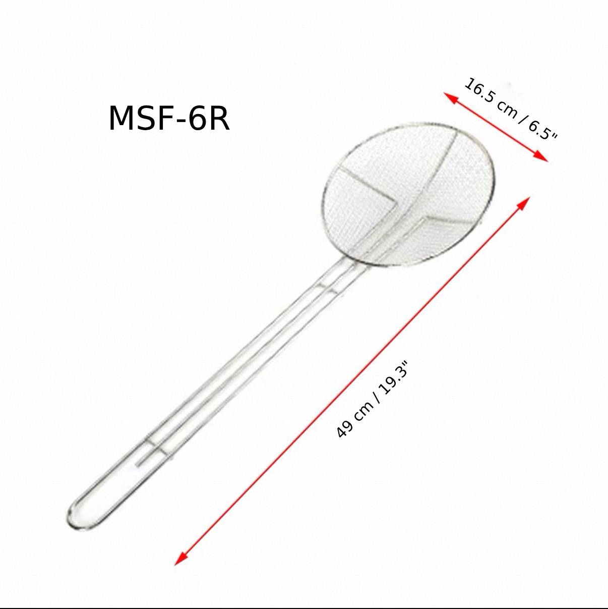 Chefco, 6 1/2" Round Mesh Skimmer (MSF-6R) - Chefcoca