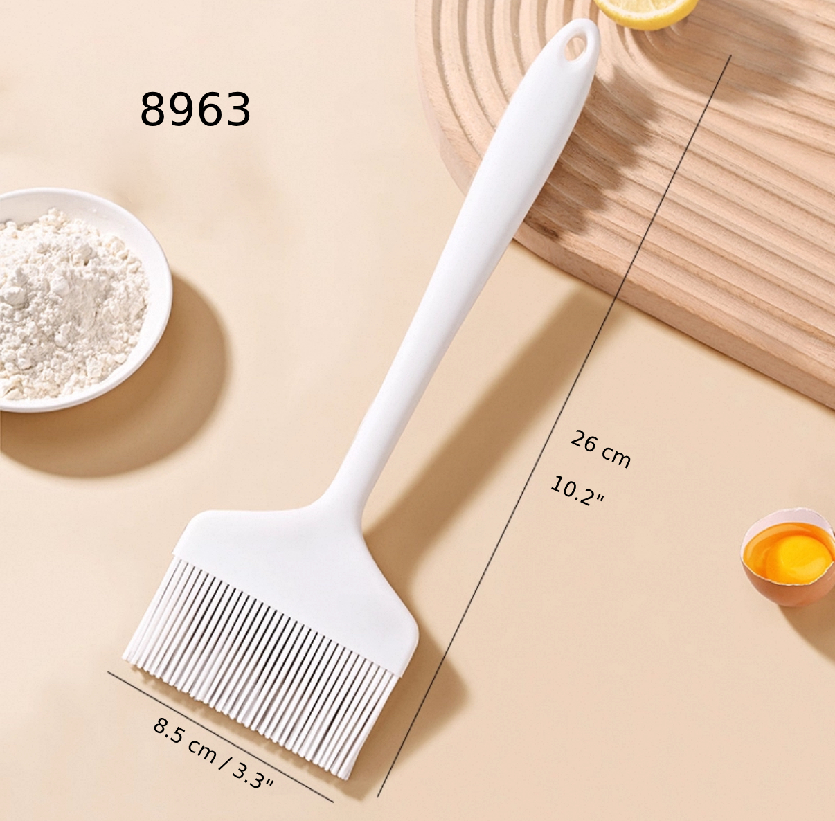 Chefco, Large White Silicone Brush 27cmx9cm (8963) - Chefcoca