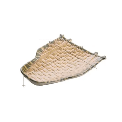 Melamine Rattan Green Dustpan Shape dish 8'' - Chefcoca