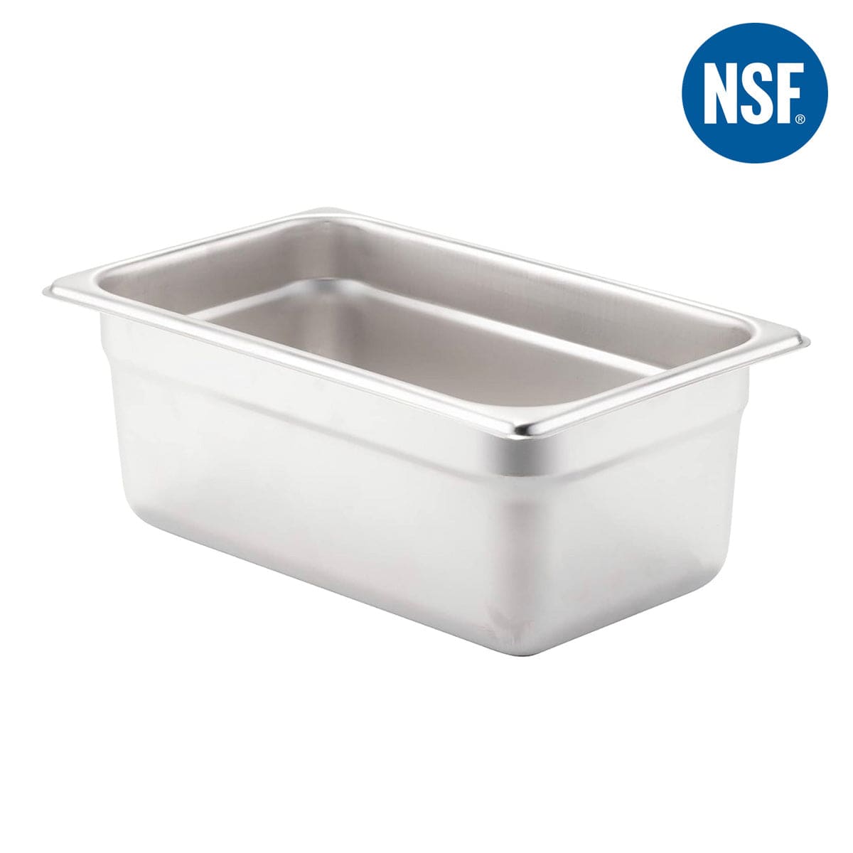 1/4 Size 4" Deep 22 Gauge Anti-Jam 304 Stainless Steel Steam Table Pan - Chefcoca