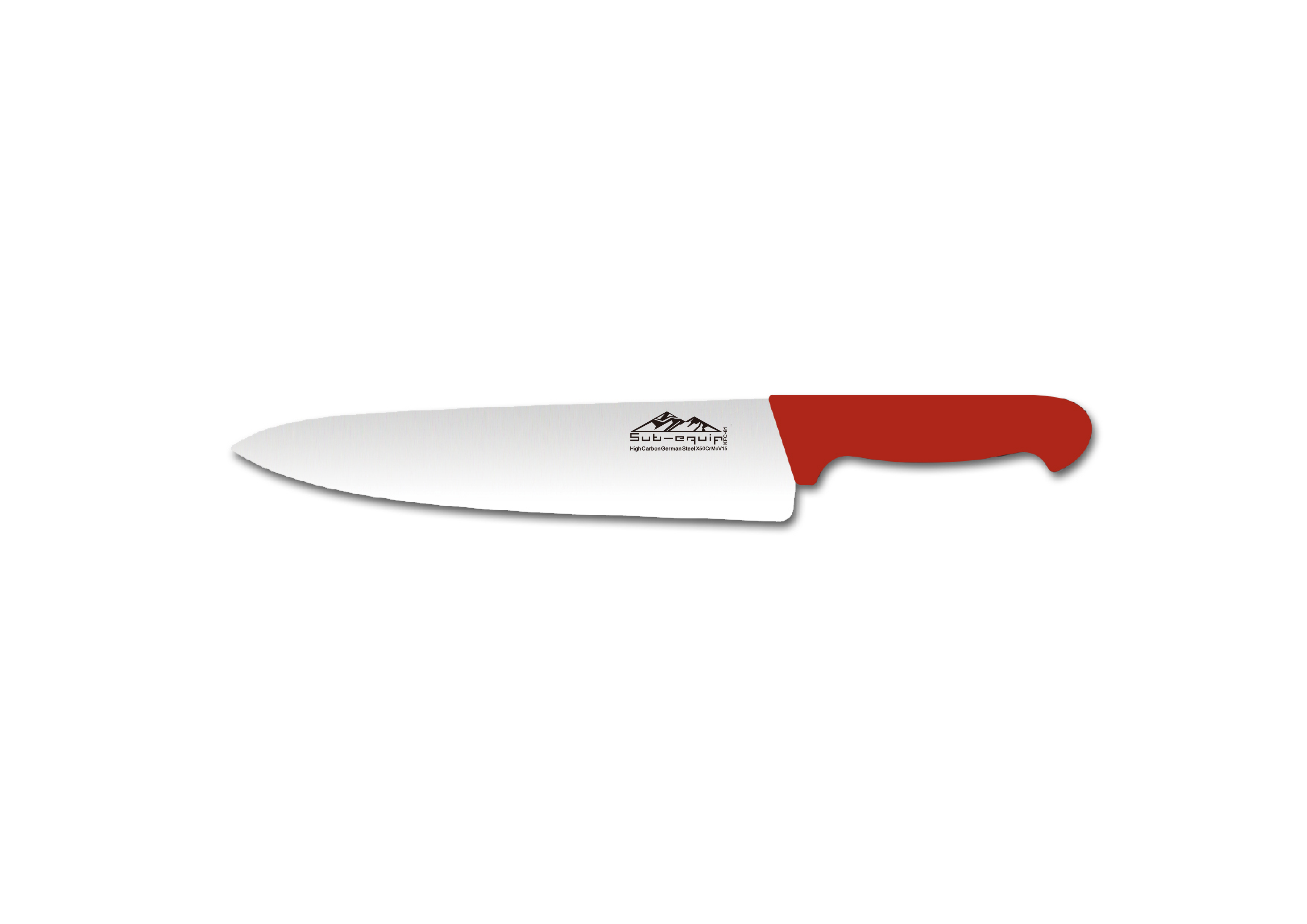 KWP-80R - Couteau de chef Stäl 8" - Rouge