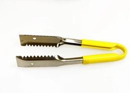 Sub-Equip,UTH-9Y, 9"Stainless Steel Utility Tongs with Polypropylene Handle,Yellow