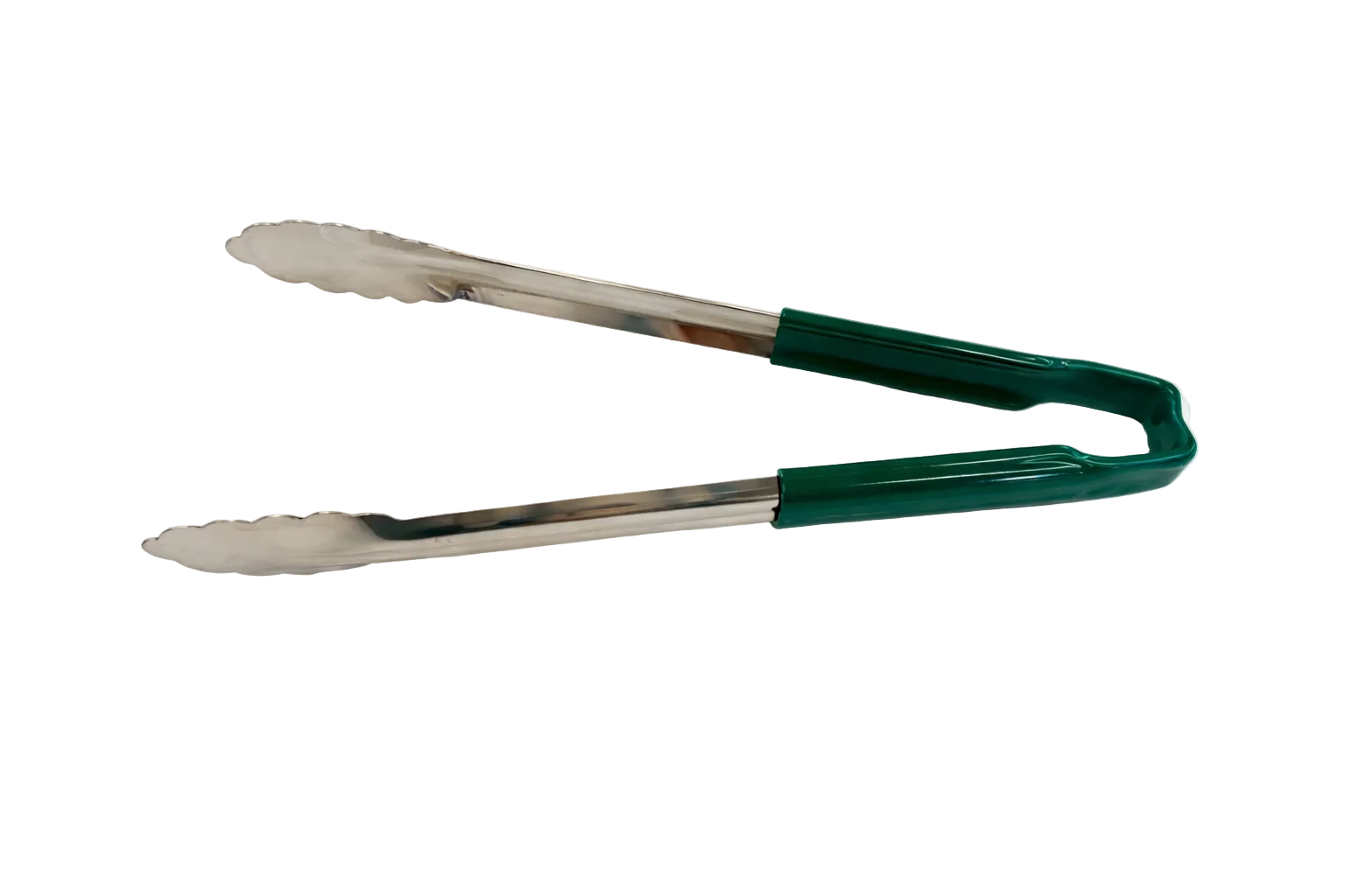 Sub-Equip,UTWH-12G, 12" Stainless Steel One-Piece Kool-Touch Utility Tongs,Green - Chefcoca