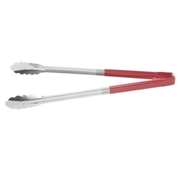 Sub-Equip,UTWH-16R, 16" Stainless Steel One-Piece Kool-Touch Utility Tongs,Red - Chefcoca