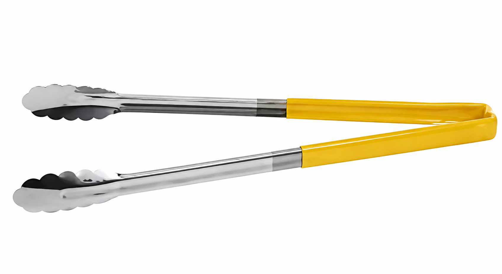 Sub-Equip,UTWH-16Y, 16" Stainless Steel One-Piece Kool-Touch Utility Tongs,Yellow - Chefcoca