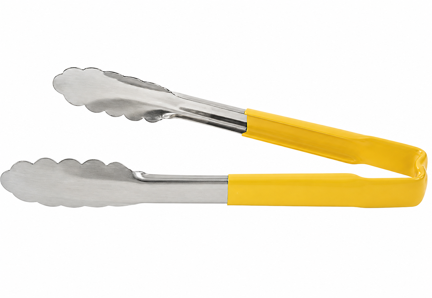 Sub-Equip,UTWH-9Y, 9" Stainless Steel One-Piece Kool-Touch Utility Tongs,Yellow - Chefcoca